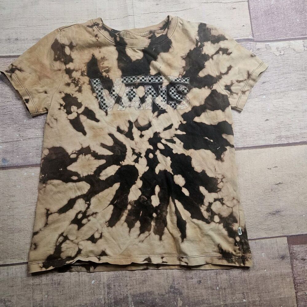 Vans Tshirt Tie Dye Checkered Cherries Size Small - Picture 1 of 5